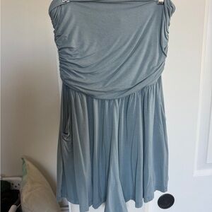 Sky Blue Cotton Romper